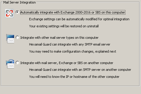 Mail Server Integration