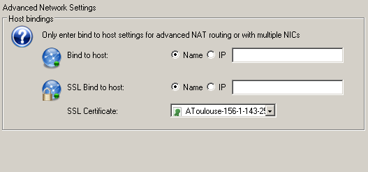 Advanced Network Settings