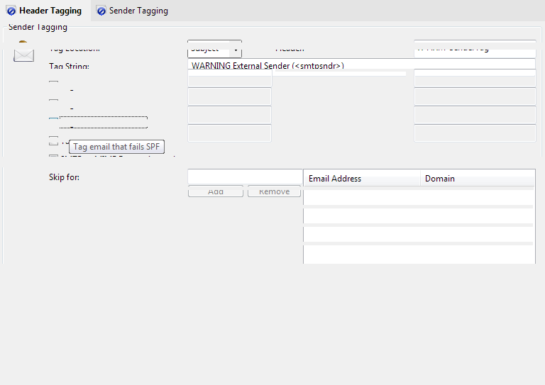 Header Tagging