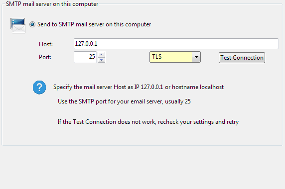 Local SMTP Server