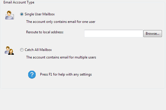 Email Account Type