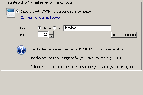 Mail Server Integration